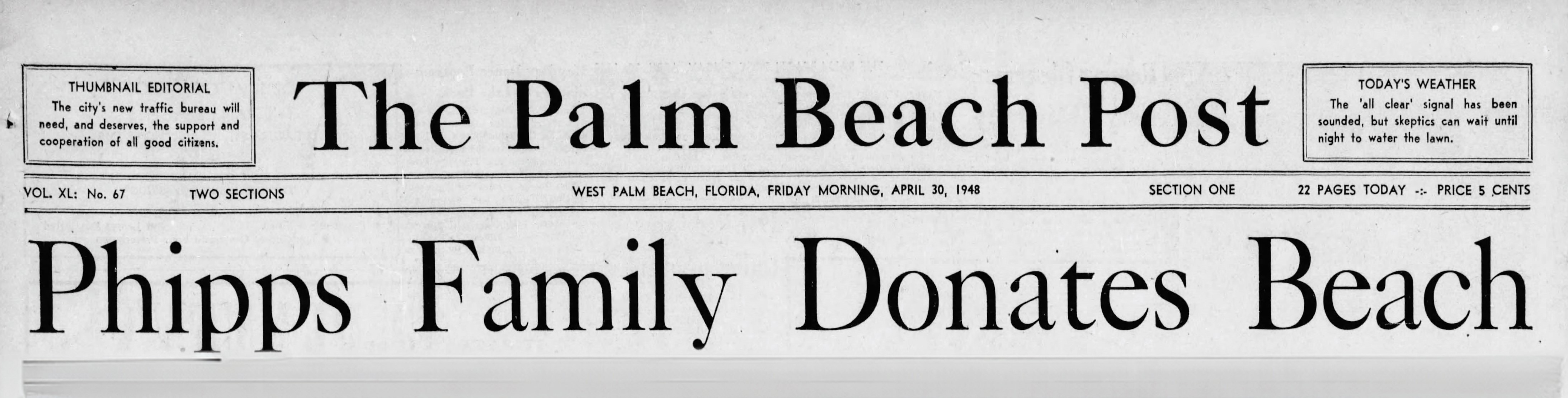 The Palm Beach Post, 1948